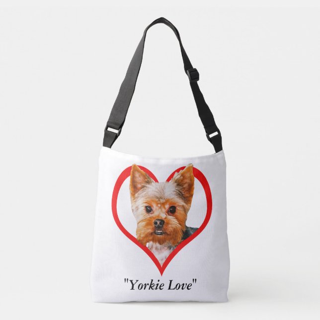 Yorkie Love Crossbody Bag (Front)