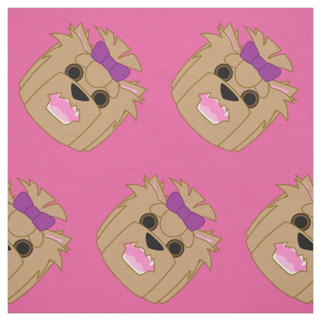 Yorkie Love Fabric (Swatch)