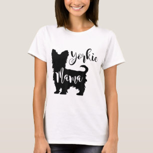 Yorkie Mama Profile Yorkshire Terrier Fun Dog Mum T-Shirt