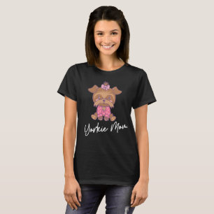 Yorkie Mom 2 white Women's T-Shirt