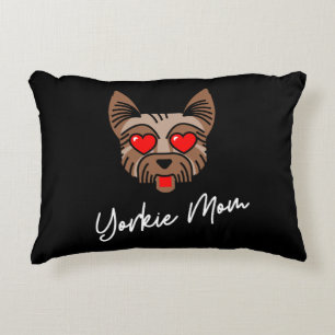 Yorkie Mom 3 Decorative Cushion