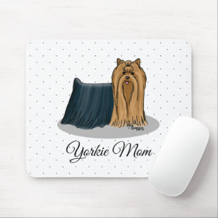 Yorkie Mom (Yorkshire Terrier Mom) Cute Dog Mom Mouse Pad