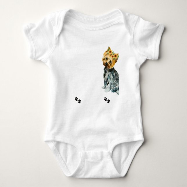 Yorkie mum Funny quotes t-shirt (Front)