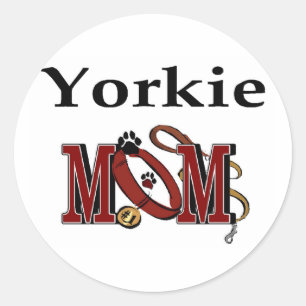 Yorkie Mum Gifts Classic Round Sticker