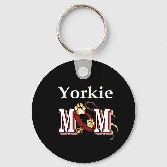 Yorkie Mum Gifts Key Ring (Front)