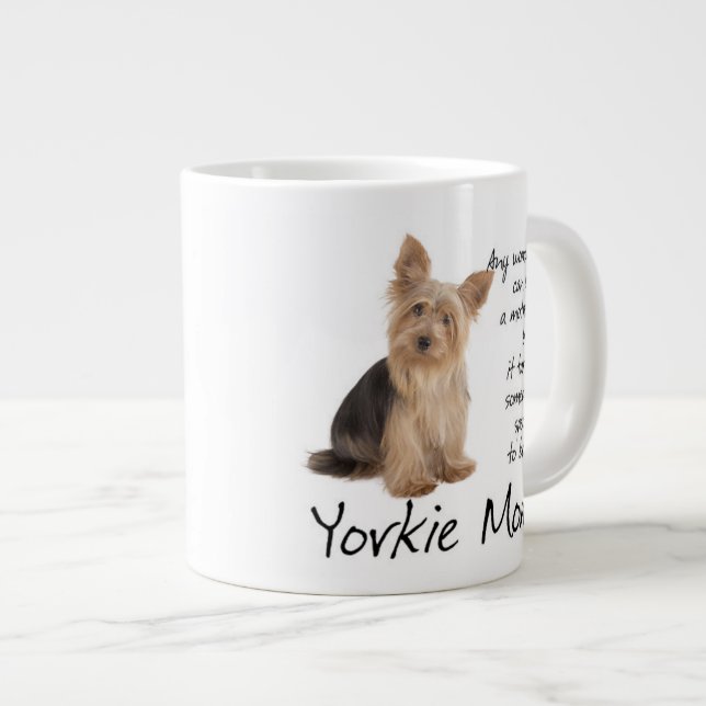 Yorkie Mum Jumbo Mug (Front Right)
