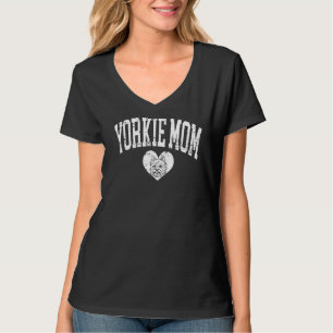 Yorkie Mum Mama For Women Yorkshire Dog Mama Lady T-Shirt