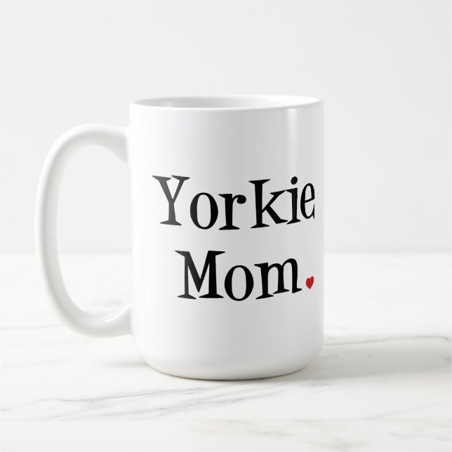 Yorkie Mum Mug (Left)