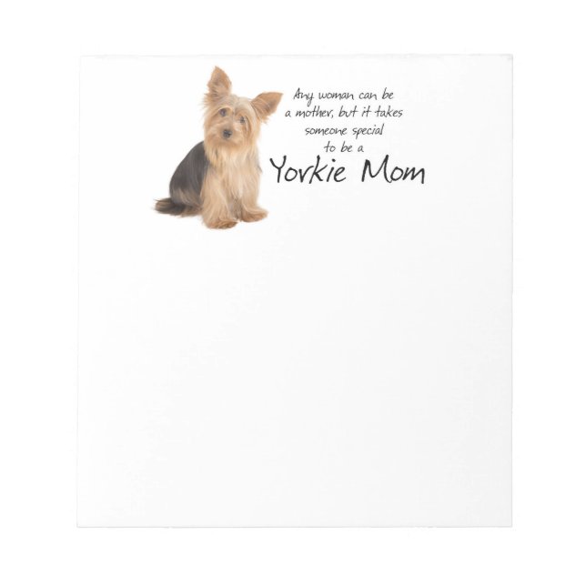 Yorkie Mum Notepad (Front)