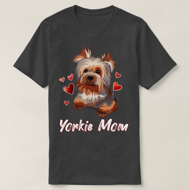 Yorkie Mum T-Shirt (Design Front)