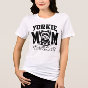 Yorkie mum Tri-Blend shirt