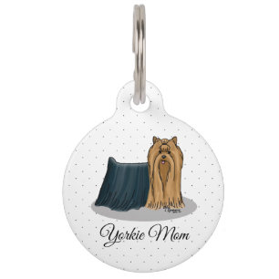 Yorkie Mum (Yorkshire Terrier Mum) Cute Pet Tag