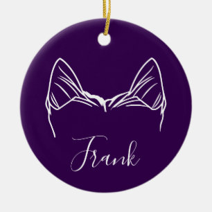 Yorkie Ornament (Paw Prints)
