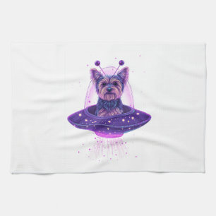 Yorkie � Out-of-This-World Dog Tea Towel