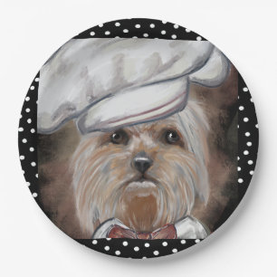 Yorkie Paper Plate