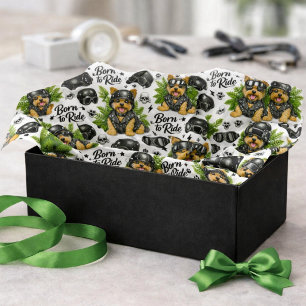 Yorkie Pattern Cute Dog Tissue Paper