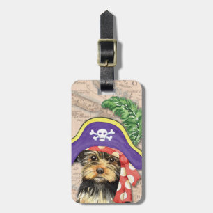 Yorkie Pirate Luggage Tag