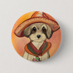 Yorkie Poo 6 Cm Round Badge