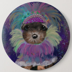 Yorkie Poo 6 Cm Round Badge