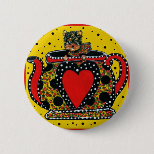 Yorkie Poo 6 Cm Round Badge