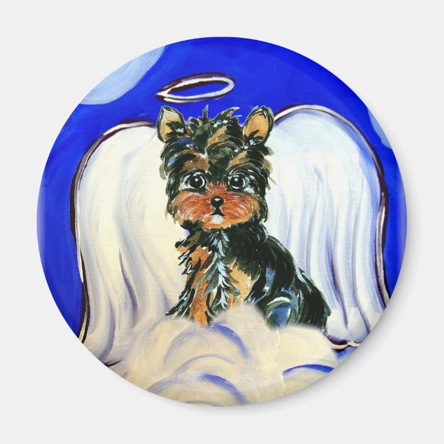 Yorkie Poo Angel Magnet (Front)