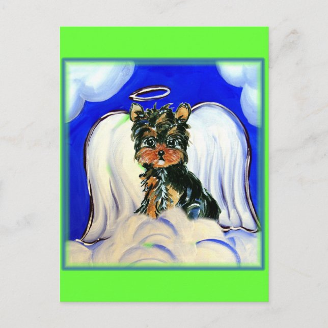 Yorkie Poo Angel Postcard (Front)
