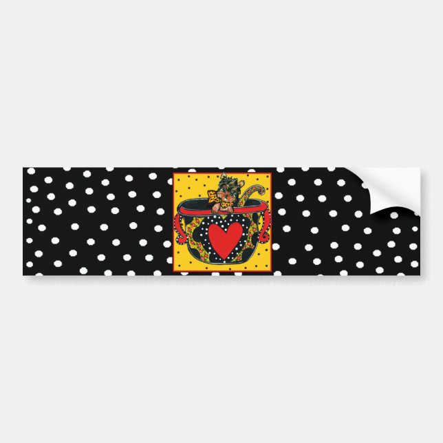Yorkie Poo Bumper Sticker (Front)