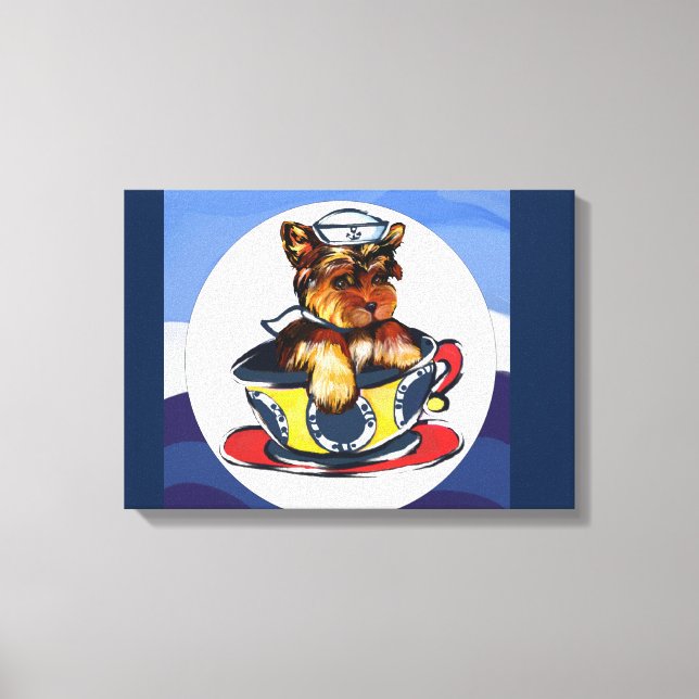 Yorkie Poo Canvas Print (Front)