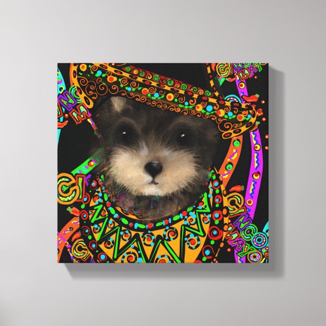 Yorkie Poo Canvas Print (Front)