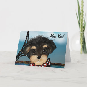 YORKIE POO  CARD