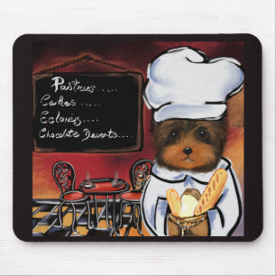 YORKIE POO   CHEF   MOUSE PAD