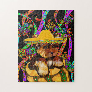YORKIE POO - CINCO DE MAYO JIGSAW PUZZLE