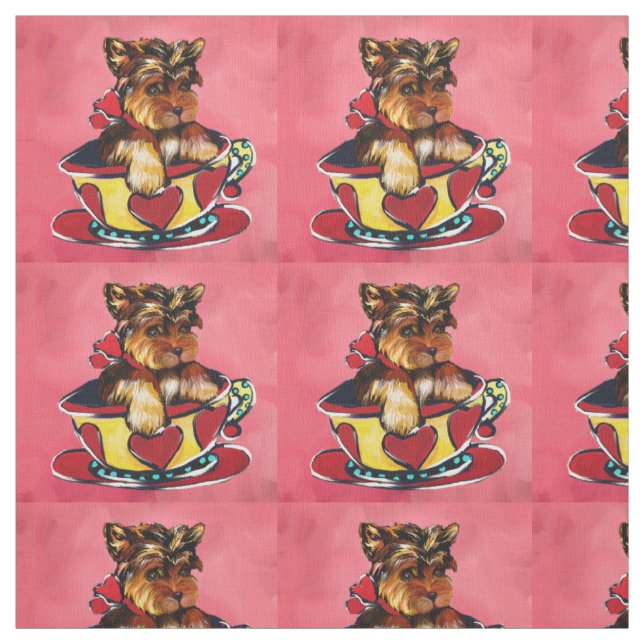 Yorkie Poo Fabric (Swatch)