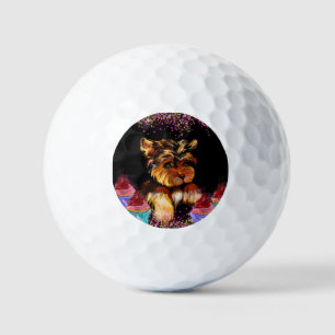 Yorkie Poo Golf Balls