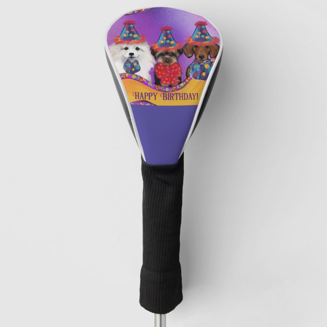 Yorkie Poo  Golf Head Cover (Front)
