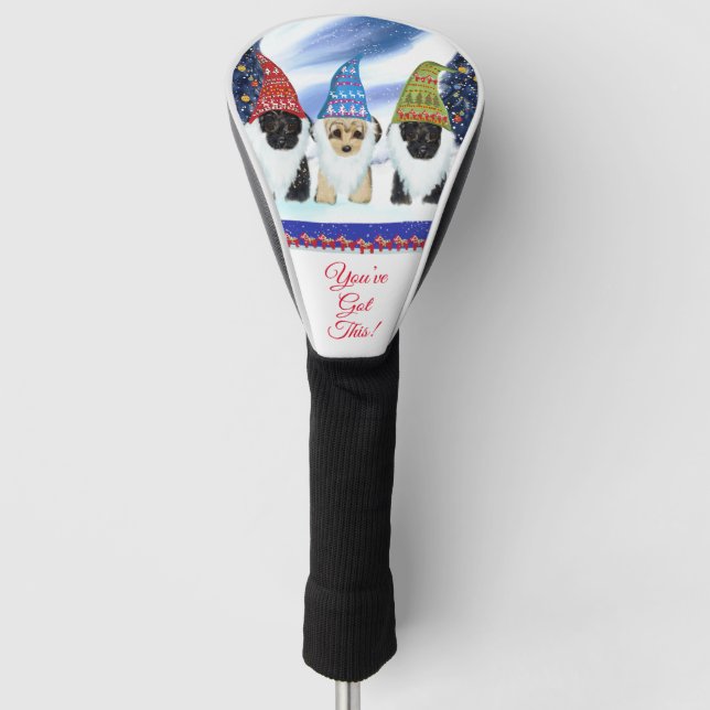 YORKIE POO GOLF HEAD COVER (Front)