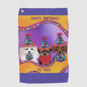 Yorkie Poo  Golf Towel