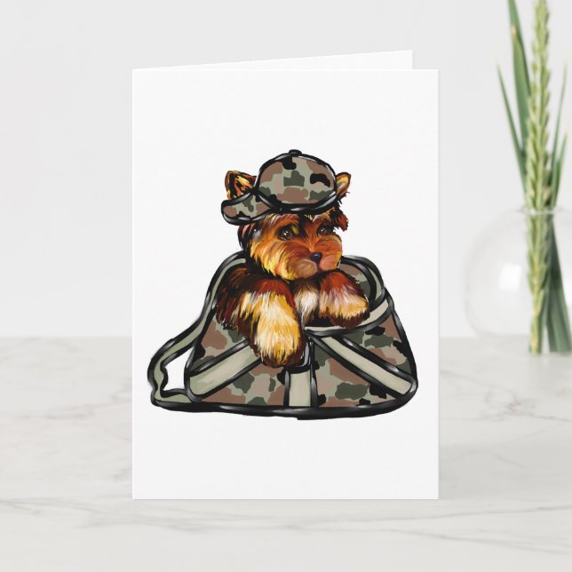YORKIE POO HOLIDAY CARD (Front)