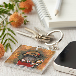 Yorkie Poo Key Ring