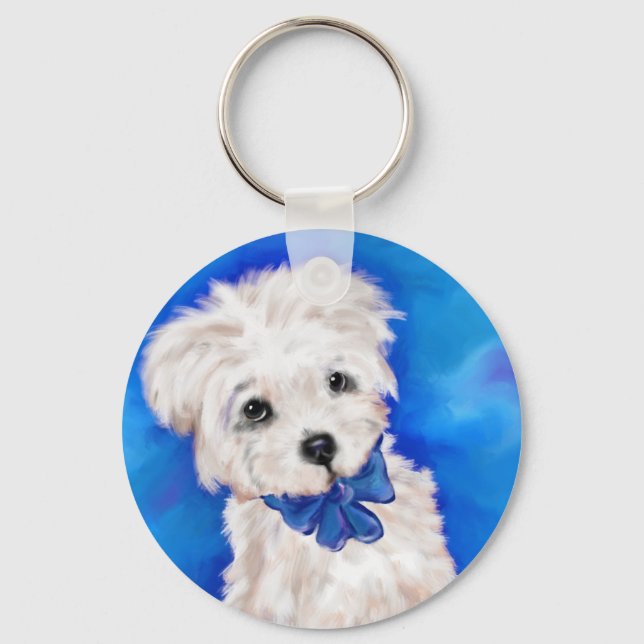 YORKIE POO KEY RING (Front)