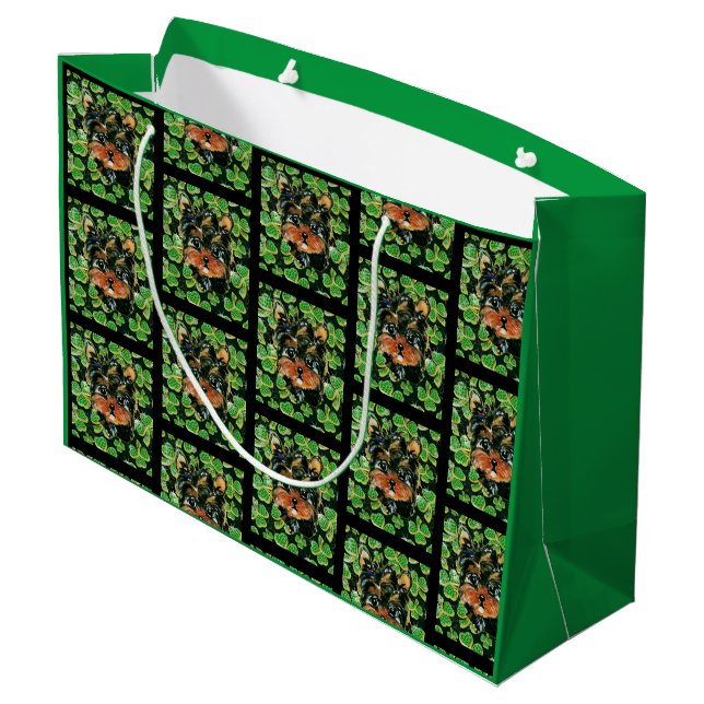 YORKIE POO LARGE GIFT BAG (Back Angled)
