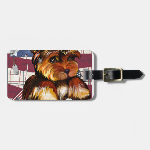 YORKIE POO LUGGAGE TAG