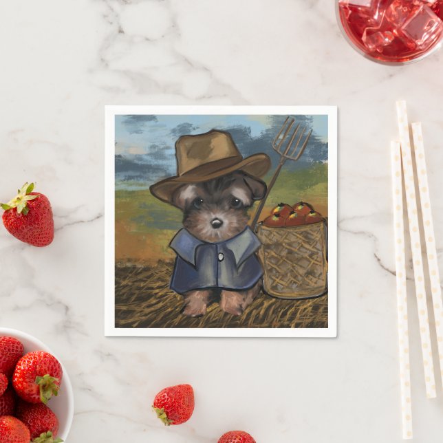 Yorkie Poo Napkin (Insitu)