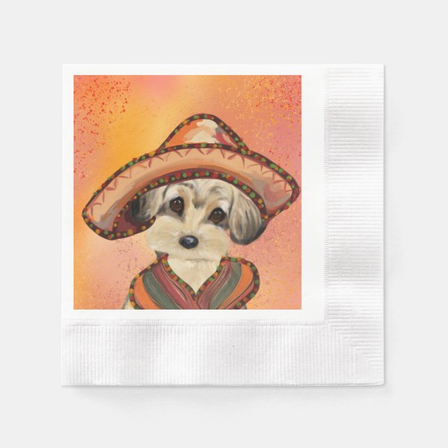 YORKIE POO NAPKIN (Front)