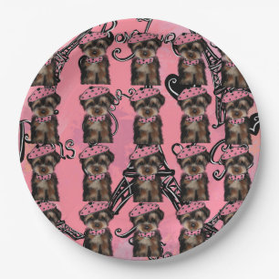 YORKIE POO             PAPER PLATE