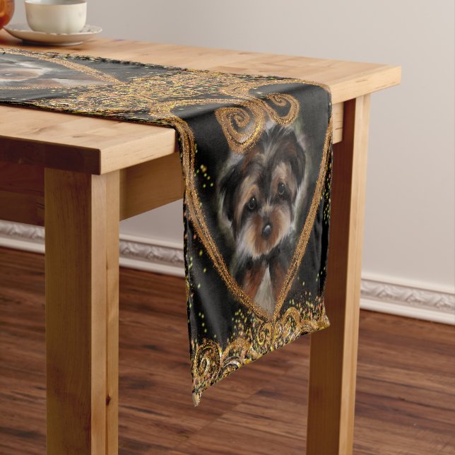 Yorkie Poo Short Table Runner (In Situ)
