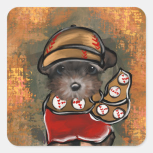 Yorkie Poo  Square Sticker