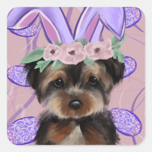 Yorkie Poo Square Sticker