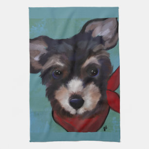 Yorkie Poo Tea Towel