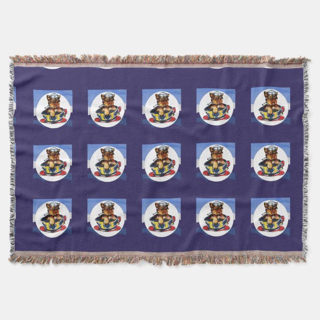 Yorkie Poo Throw Blanket (Front)